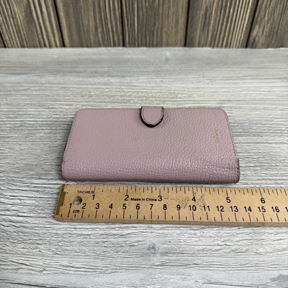 Mulberry iPhone 6 6s 7 Leather Wallet Folio Case Pink Burgundy Card Holder